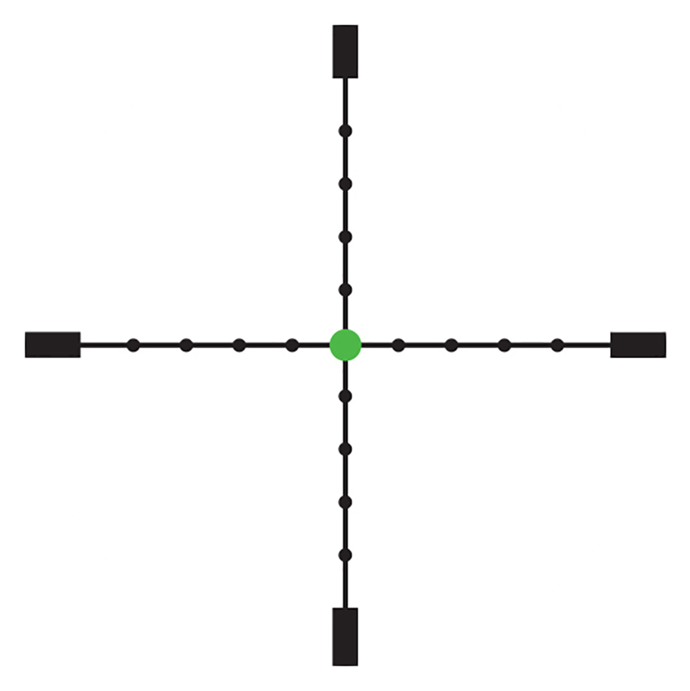 Trijicon AccuPoint 5-20x50mm 30mm Tube Illuminated Mil-Dot Crosshair Green Dot Riflescope - Matte Black — view 3
