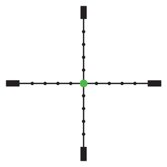 Trijicon AccuPoint 5-20x50mm 30mm Tube Illuminated Mil-Dot Crosshair Green Dot Riflescope - Matte Black — view 3