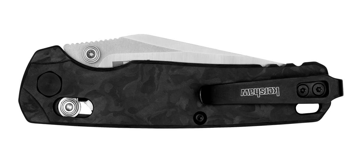Kershaw Bel Air 6106CF 3.05" Folding Clip Point Plain CPM MagnaCut Satin - Marbled Carbon Fiber — view 3