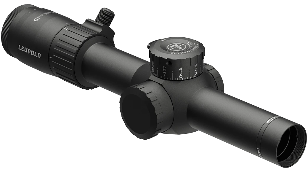 Leupold Mark 4HD 1-4.5x24mm 30mm Tube Illuminated SFP FireDot TMR Matte Black Riflescope — view 3