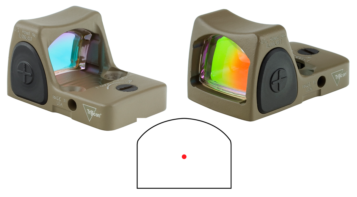 Trijicon RMR Type 2 1x 3.25 MOA Red Dot Sight - Flat Dark Earth — view 3