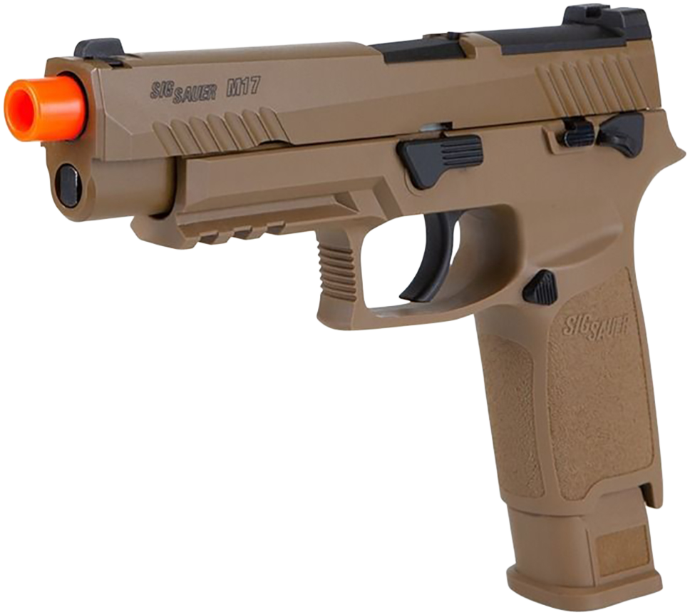 Sig Sauer Airguns Proforce M17 6mm Green Gas 21+1 Semi-Auto Airsoft Pistol - Coyote Tan — view 3