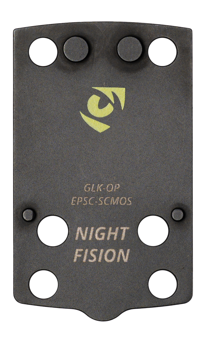 Night Fision GLK-OPBS-EPSC-43X Optic Plate + Backup Sight Combo - Holosun EPS Carry Footprint - Fits Glock 43X/48 MOS - Black Sights — view 3