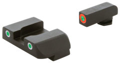 AmeriGlo GL241 Custom Classic Sight Set for Glock Gen 1-4 9mm/.40/.380 & Gen 5 10mm/.45 - Green Tritium Orange Outline Front / Green Tritium White Outline Rear — view 3