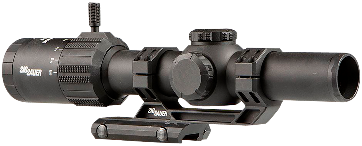 Sig Sauer Electro-Optics Tango-MSR LPVO 1-6x24mm 30mm Tube Illuminated BDC6 Reticle Black - w/ALPHA-MSR Mount — view 3