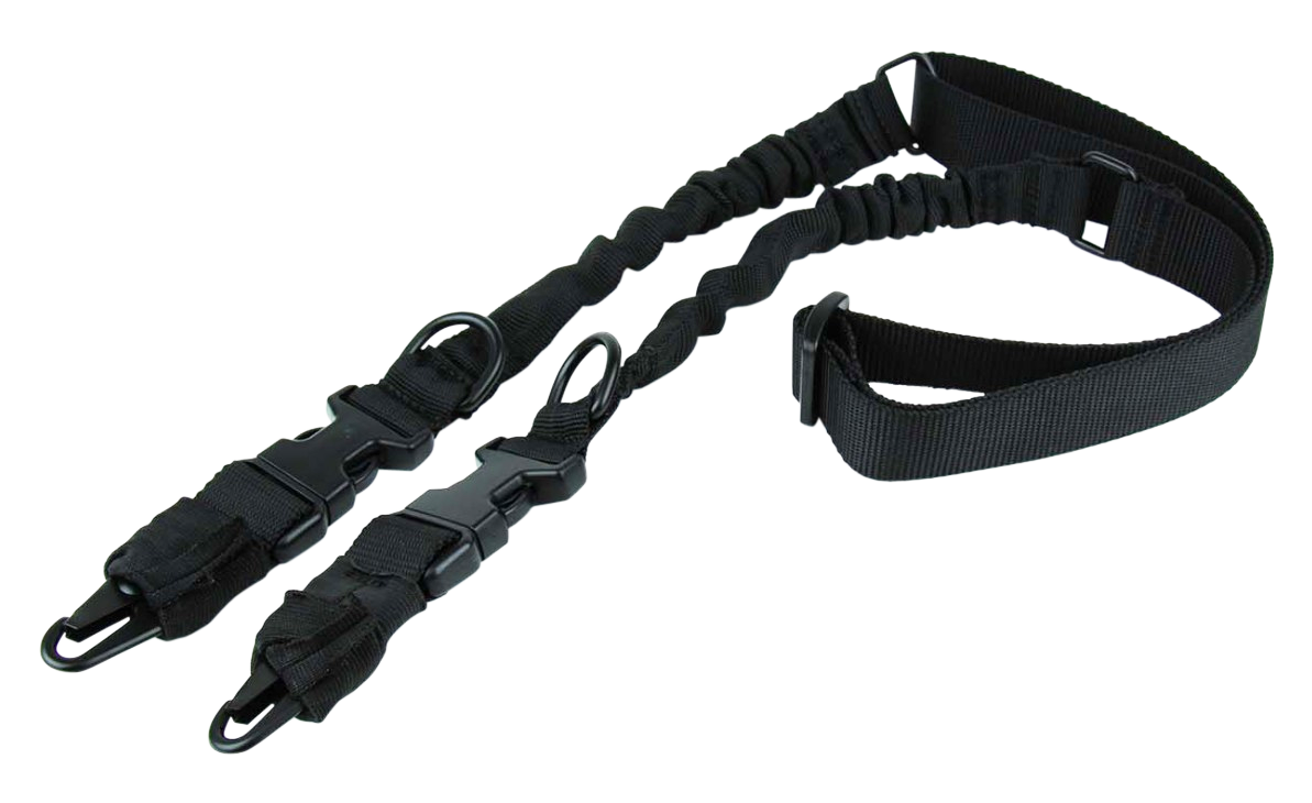 TacFire SL003B 2 To 1 Point Sling 30"-40" Black Nylon Adjustable Double Bungee Rifle — view 3