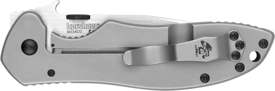 Kershaw CQC-7K 3.25" Folding American Tanto Plain Satin/Stonewashed Knife — view 3