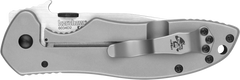 Kershaw CQC-7K 3.25" Folding American Tanto Plain Satin/Stonewashed Knife — view 3