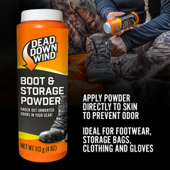 Dead Down Wind 1215N Boot Powder Odor Eliminator Unscented 4 oz — view 3