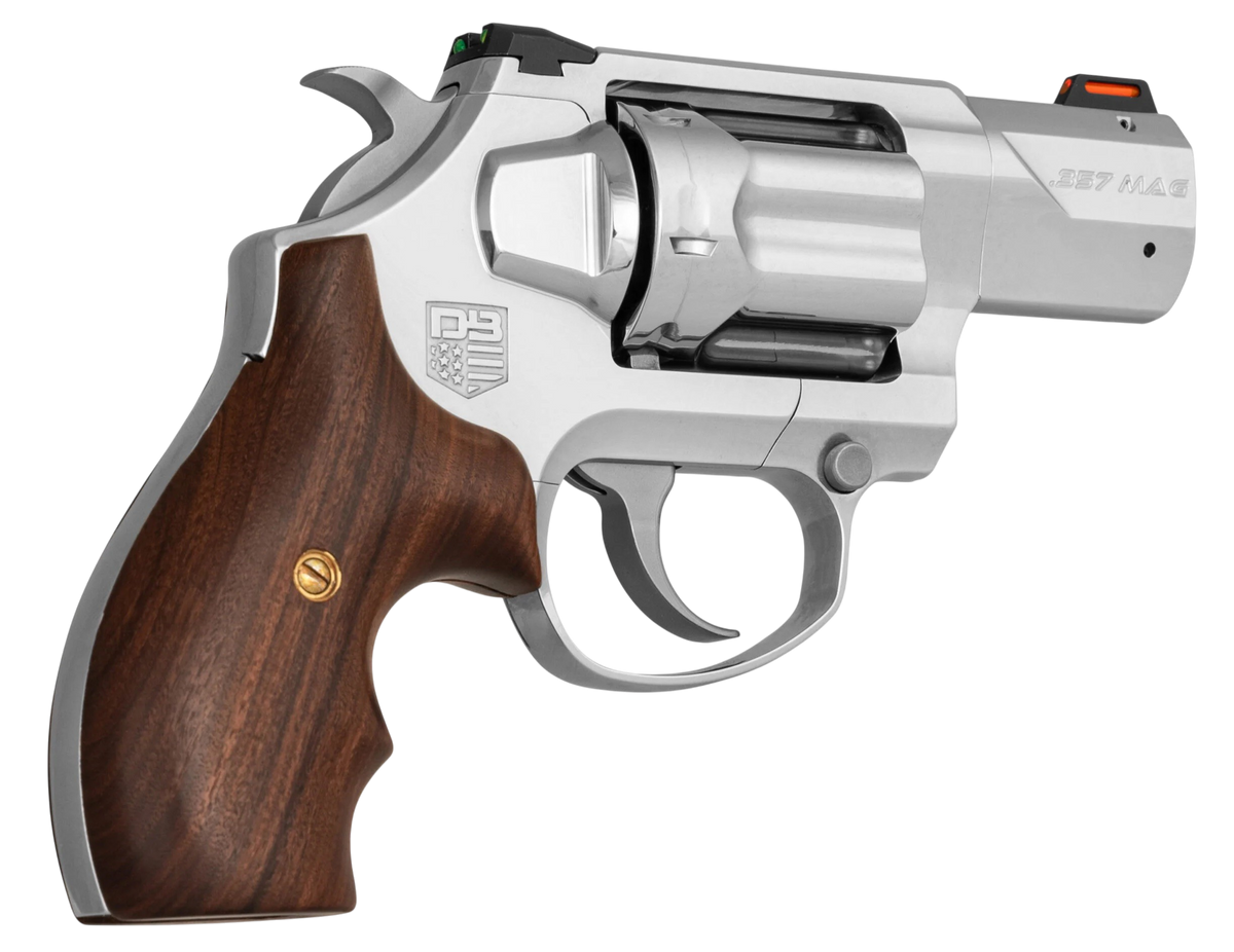 Diamondback SDR 357 Mag/38 Special +P 2" 6-Shot DA/SA Revolver - Polished Stainless Hogue Wood Grip — view 3