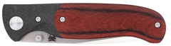CobraTec Knives Baron EDC 3.25" Folding Drop Point Plain Satin 154CM Carbon Fiber/Pakkawood Handle — view 3
