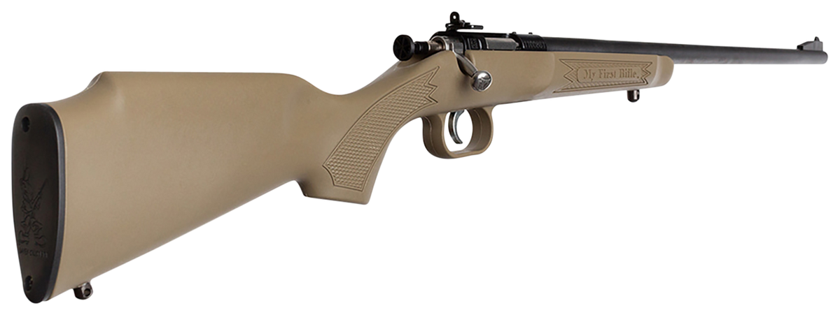 Crickett KSA2235 Youth 22 LR 16.12" 1-Rd Bolt Action Rifle - Desert Tan Synthetic Stock — view 3