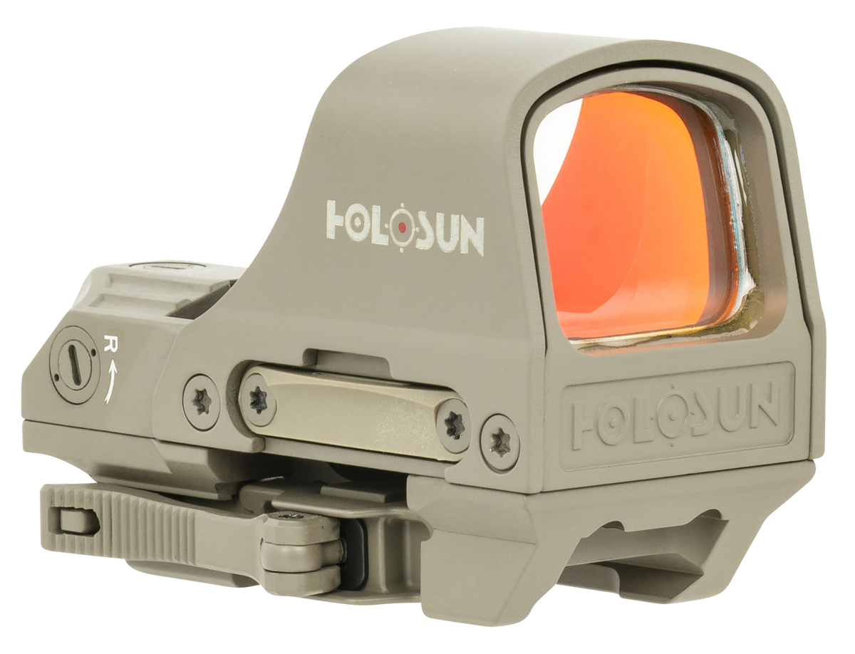 Holosun HS510C-FDE 1x 2 MOA Red Dot/65 MOA Circle Open Reflex Sight - Flat Dark Earth — view 3