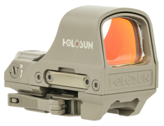 Holosun HS510C-FDE 1x 2 MOA Red Dot/65 MOA Circle Open Reflex Sight - Flat Dark Earth — view 3