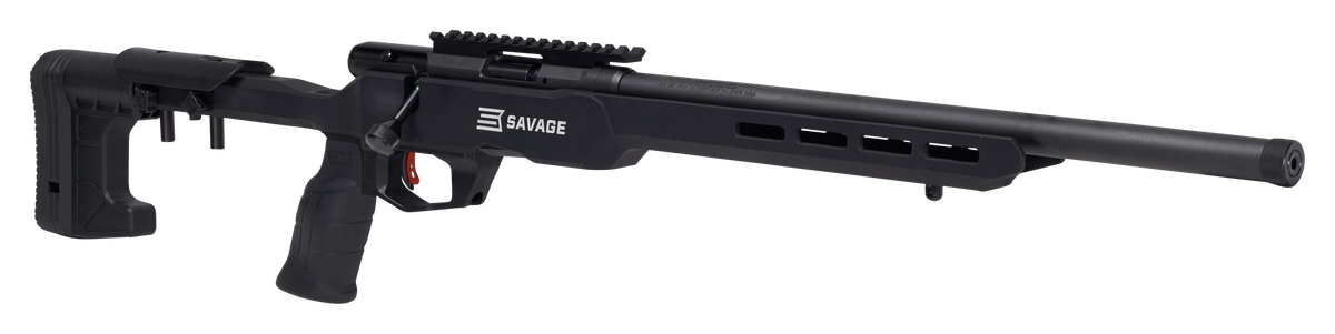 Savage 70248 B Series Precision 22 LR 18" 10+1 Bolt Action Rifle - Matte Black MDT ACC Chassis — view 3