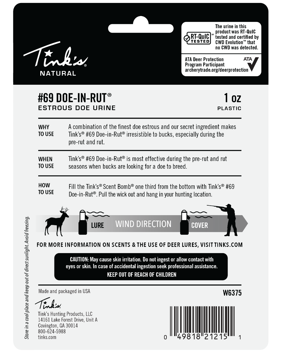 Tinks #69 Doe-In-Rut Value Pack Deer Attractant 1oz Squeeze Bottle w/ Scent Bomb — view 3