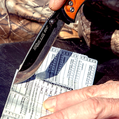 Outdoor Edge RazorLite 3.50" Folding Replacement Blade Tanto Plain 420J2 SS Black/Orange Polymer Handle — view 3