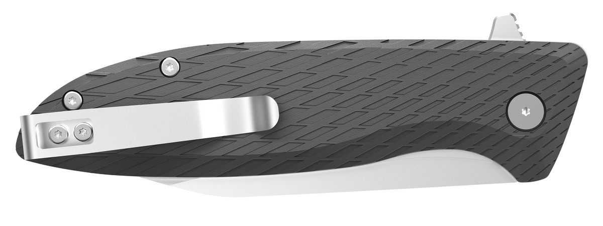 Outdoor Edge Brutus 3.30" Folding Sheepsfoot Plain 4Cr14MoV Black Glass-Filled Nylon Handle — view 3