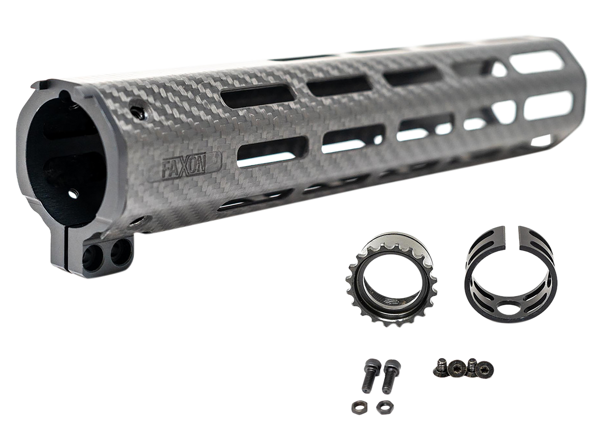 Faxon Firearms Streamline 10.2" Carbon Fiber M-LOK AR-15 Handguard — view 3