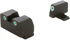 Ameriglo XD181 Optic Compatible Sight Set for Springfield XD - Green Tritium White Outline Front / Rear - Tall Suppressor Height — view 3