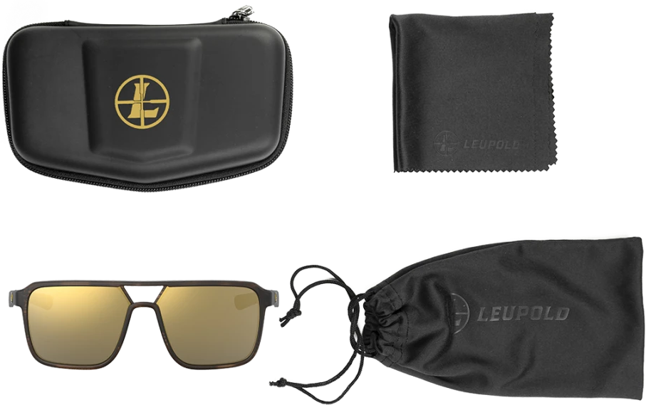 Leupold Bridger Performance Wear Bronze Mirror Matte Tortoise Frame — view 3