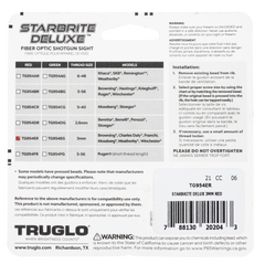 TruGlo StarBrite Deluxe Bead Red Fiber Optic 3mm Shotgun Front Sight — view 3