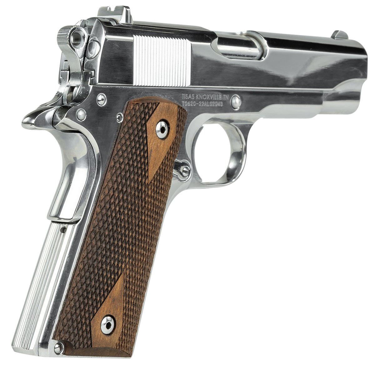 Tisas 1911A1 Desperado 38 Super / 9mm Luger 4.25" 9+1 SAO Pistol - Chrome — view 3