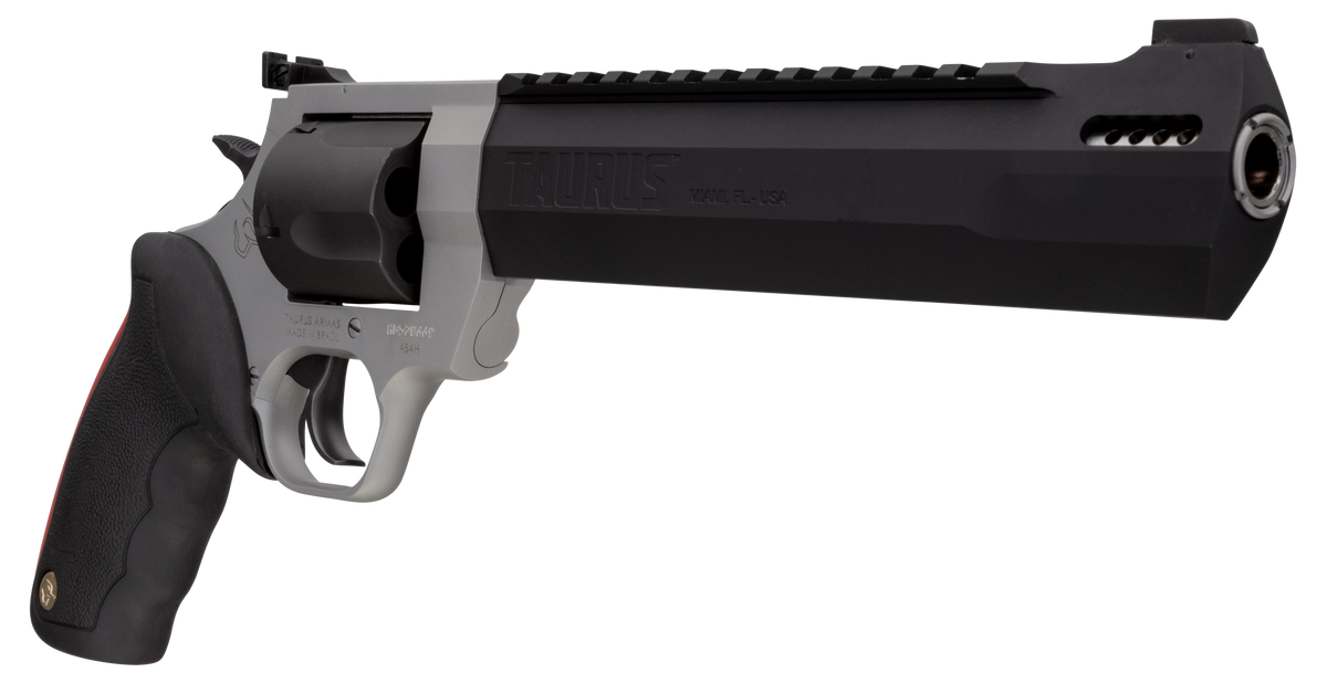 Taurus Raging Hunter 454 Casull 8.37" 5-Shot DA/SA Revolver - Matte Stainless / Black — view 3