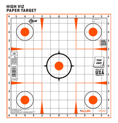 EZ-Aim Sight-In Grid Paper Self-Adhesive 12x12 Target Orange/White - 100 Pack — view 3