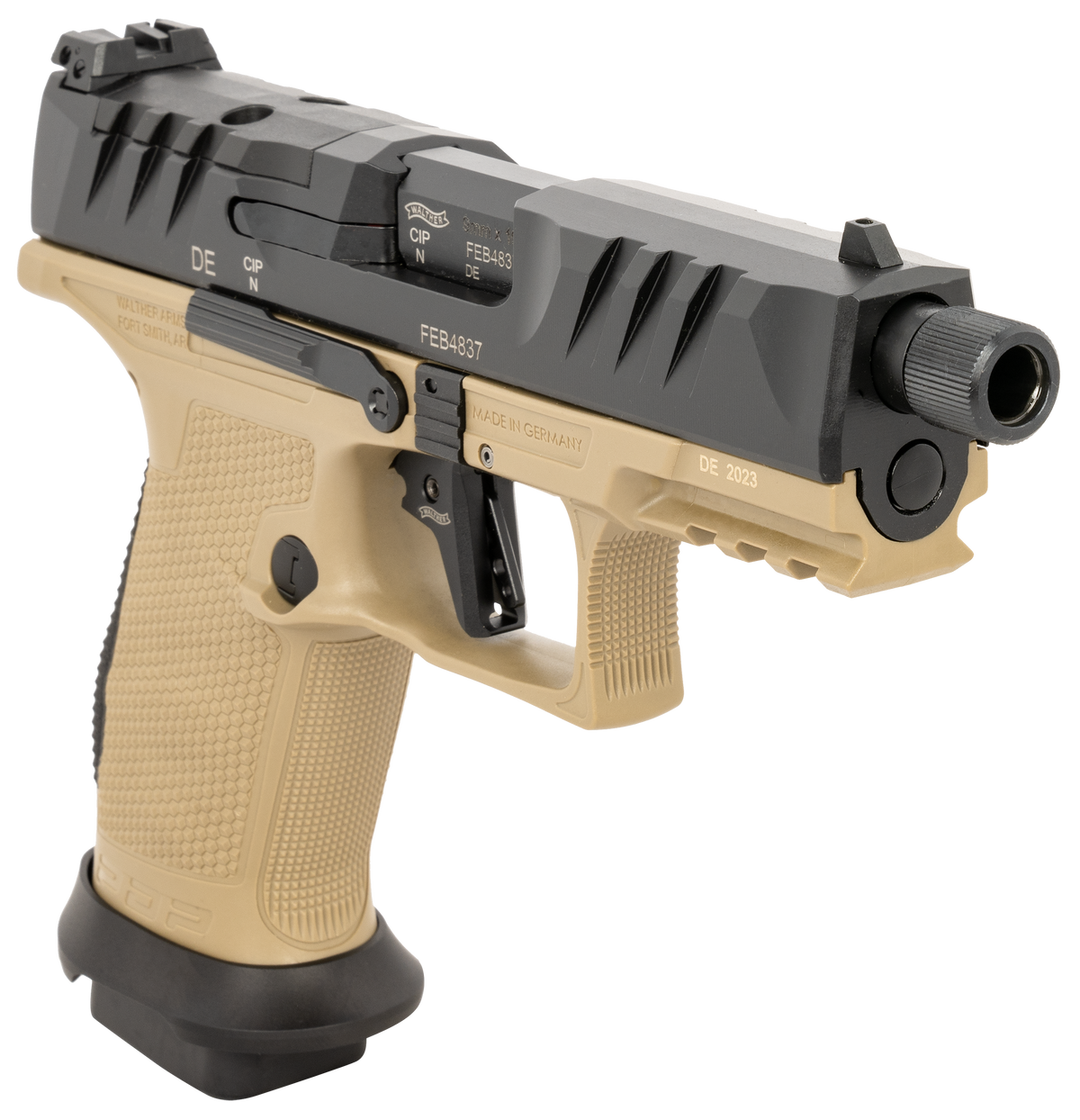 Walther Arms PDP Compact Pro SD 9mm Luger 4.6" 18+1 Striker-Fired Pistol - FDE — view 3