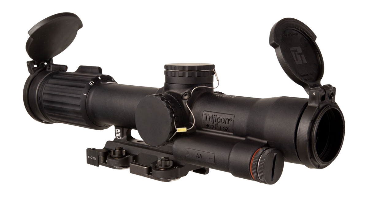 Trijicon VCOG 1-8x28mm 34mm Tube LED Illuminated Red MRAD Segmented Circle Riflescope - Matte Black — view 3