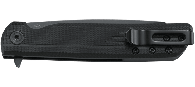 Columbia River LCK + 3.24" Folding Tanto Plain Black Oxide 8Cr13MoV SS Black GRN Knife — view 3