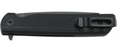 Columbia River LCK + 3.24" Folding Tanto Plain Black Oxide 8Cr13MoV SS Black GRN Knife — view 3