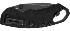 Kershaw Shuffle II 8750TBLKBW 2.60" Folding American Tanto Plain 8Cr14MoV BlackWash Black GFN — view 3
