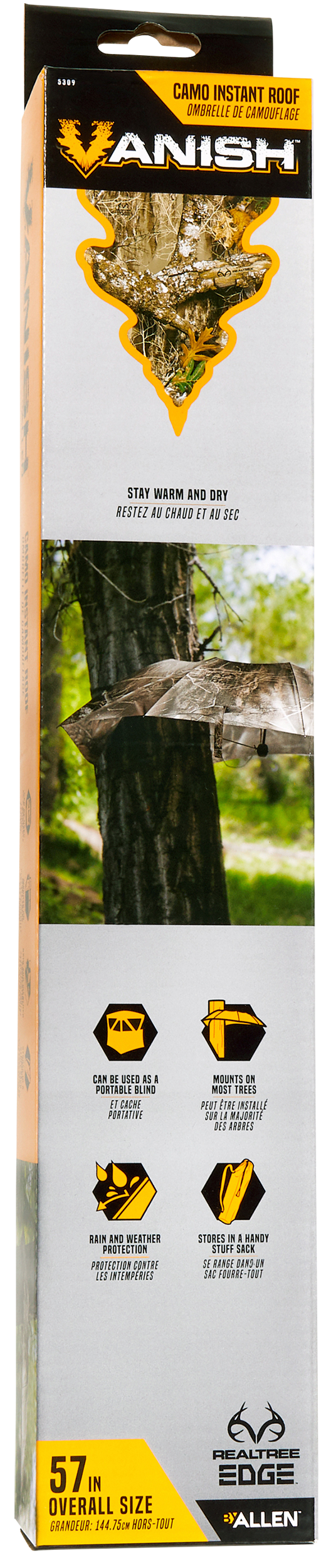 Vanish 5309 Treestand Umbrella Realtree Edge 57" Wide — view 3