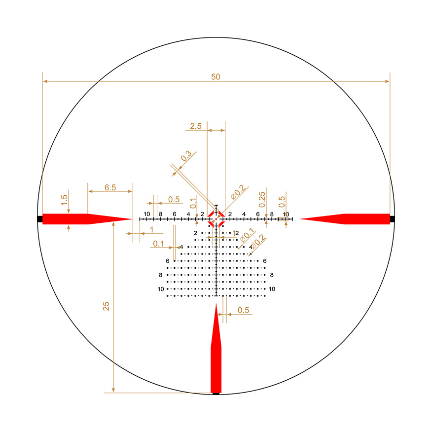 Riton Optics 5 Tactix 1-10x24mm 30mm Tube Illuminated 3OT MRAD LPVO Riflescope — view 3