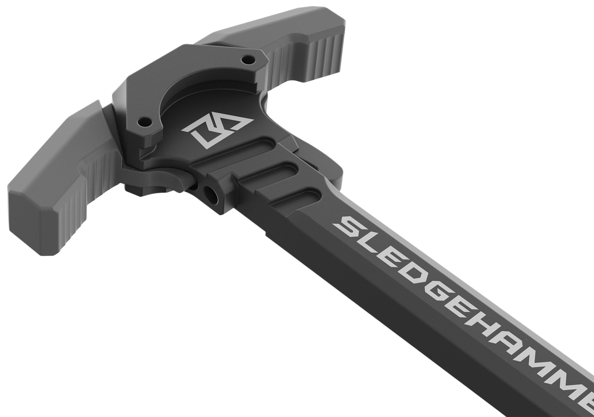 Breek Arms Sledgehammer AR-10/LR-308 Ambidextrous Charging Handle - Gray — view 3