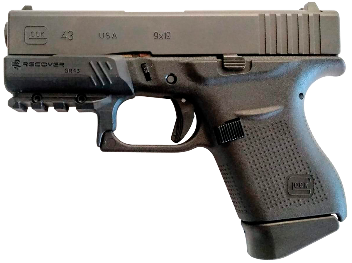 Recover Innovations GR4301 Compact Rail Adapter for Glock 43/43X/48 - Black — view 3