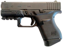 Recover Innovations GR4301 Compact Rail Adapter for Glock 43/43X/48 - Black — view 3