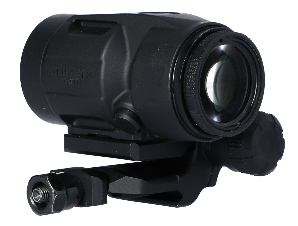 Sig Sauer Electro-Optics Juliet3-Micro 3x 22mm Magnifier Black 90-Degree Push Button Flip-to-Side Mount — view 3