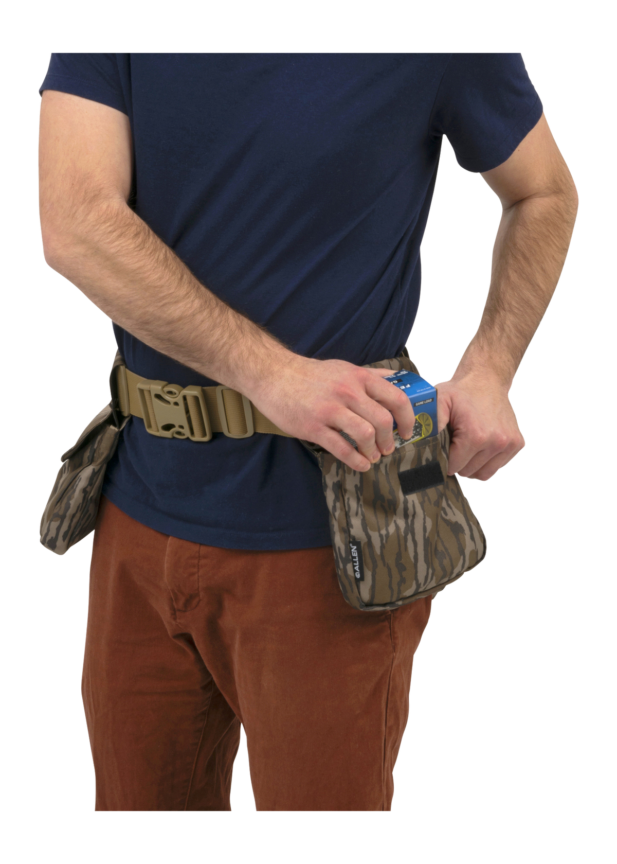 Allen 5585 Dove Belt Solid Canvas Hunting Shell Belt - Tan — view 3
