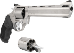 Taurus 692 38 Special +P/357 Mag/9mm Luger 6.5" 7-Shot DA/SA Medium Frame Revolver - Matte Stainless — view 3