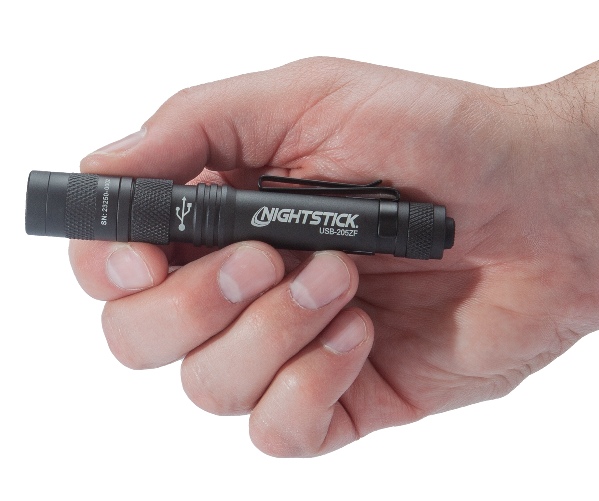 Bayco Nightstick USB-205ZF USB-C Rechargeable Zoom Focus Penlight 200 Lumens LED Black — view 3