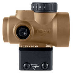 Trijicon MRO SD Coyote Tan 1x25mm 2 MOA Red Dot Sight - Full Co-Witness Mount — view 3