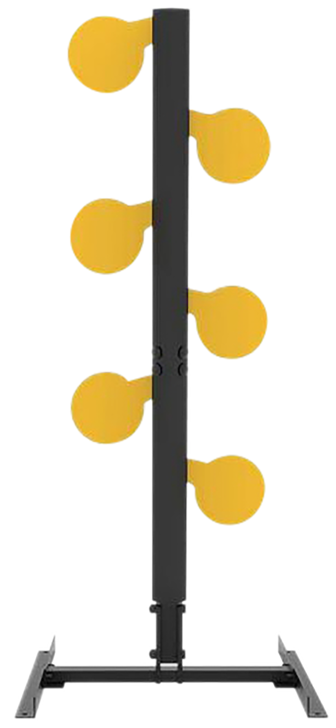 Caldwell AR500 Dueling Tree 3/8" Steel Target - Black/Yellow — view 3