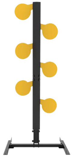 Caldwell AR500 Dueling Tree 3/8" Steel Target - Black/Yellow — view 3