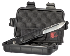 CobraTec Knives CTK-1 Medium 3" OTF Drop Point Plain D2 Steel Black Aluminum Handle — view 3