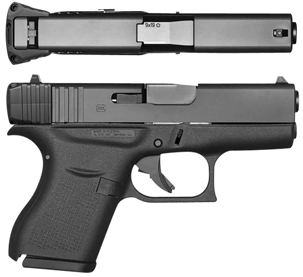 Recover Innovations GCH4301 Upper Charging Handle for Glock 43 Black Polymer Ambidextrous — view 3
