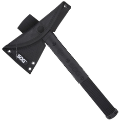 S.O.G Survival Hawk 3" 2Cr13MoV SS Tomahawk 12.10" OAL - Black Oxide w/Reflective Paracord GRN Handle — view 3