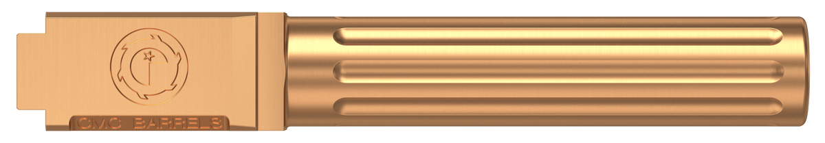 CMC Triggers 75524 Match Precision 9mm Luger 4.01" Fluted Barrel - Bronze DLC - Glock 19 Gen 3-4 — view 3